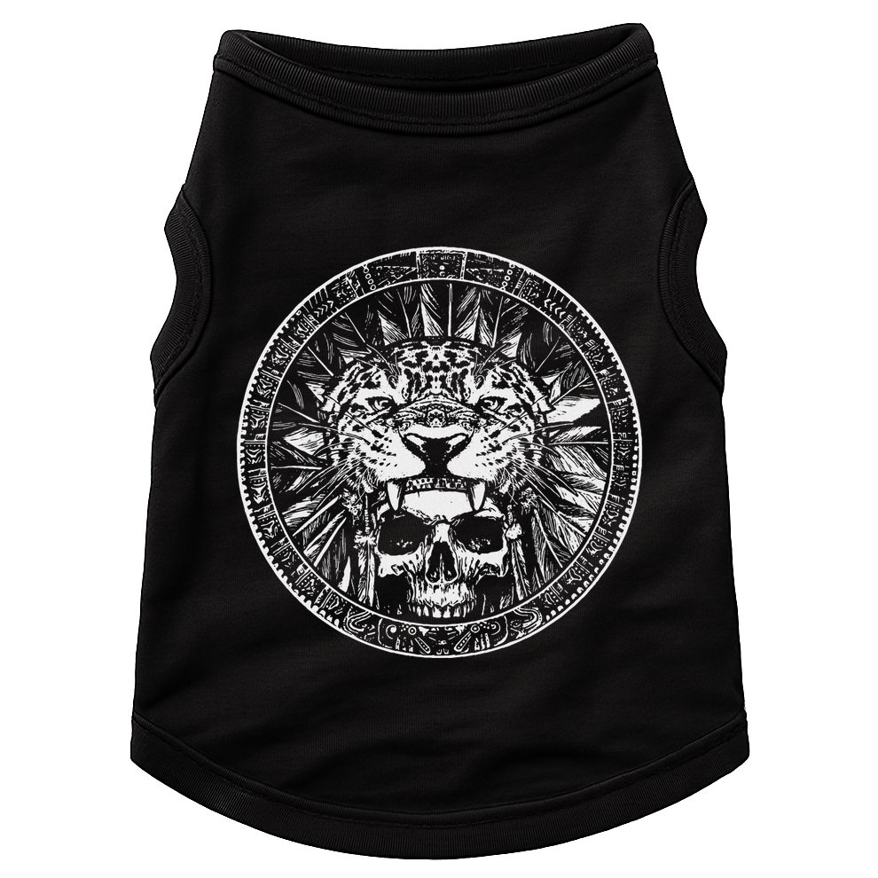 Aztec Jaguar Ancient Warrior Native Mexican Mythology Doggie Tank