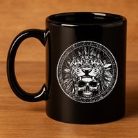 Aztec Jaguar Ancient Warrior Native Mexican Mythology 11oz C Handle Ceramic Mug
