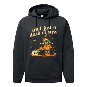 And Just A Dash Of Sass Baby Halloween Witch Performance Fleece Hoodie