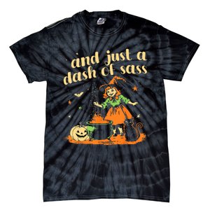 And Just A Dash Of Sass Baby Halloween Witch Tie-Dye T-Shirt