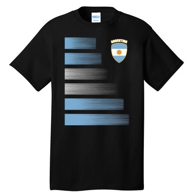 Argentinian Jersey Argentina Soccer Jersey Football Fan Tall T-Shirt