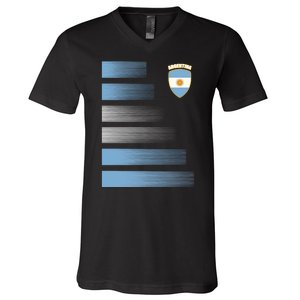 Argentinian Jersey Argentina Soccer Jersey Football Fan V-Neck T-Shirt