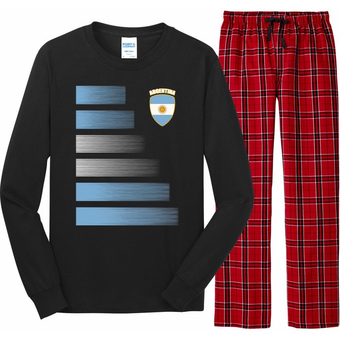 Argentinian Jersey Argentina Soccer Jersey Football Fan Long Sleeve Pajama Set