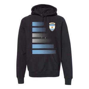 Argentinian Jersey Argentina Soccer Jersey Football Fan Premium Hoodie