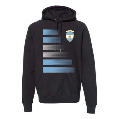 Argentinian Jersey Argentina Soccer Jersey Football Fan Premium Hoodie