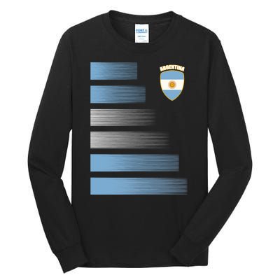 Argentinian Jersey Argentina Soccer Jersey Football Fan Tall Long Sleeve T-Shirt