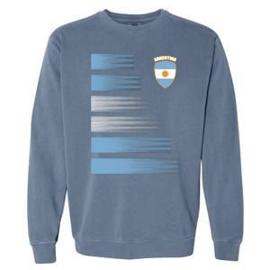 Argentinian Jersey Argentina Soccer Jersey Football Fan Garment-Dyed Sweatshirt