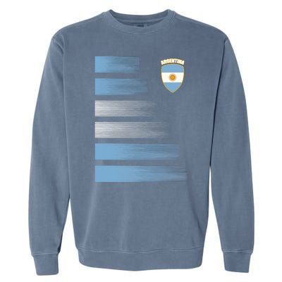 Argentinian Jersey Argentina Soccer Jersey Football Fan Garment-Dyed Sweatshirt