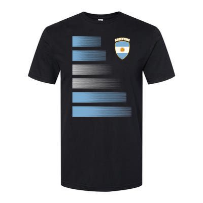 Argentinian Jersey Argentina Soccer Jersey Football Fan Softstyle CVC T-Shirt