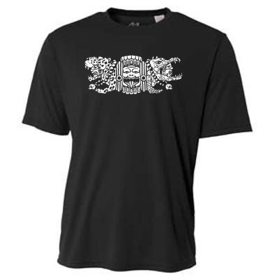 Aztec Jaguar Aztec Crocodile Mayan Cooling Performance Crew T-Shirt