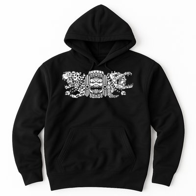 Aztec Jaguar Aztec Crocodile Mayan Hoodie