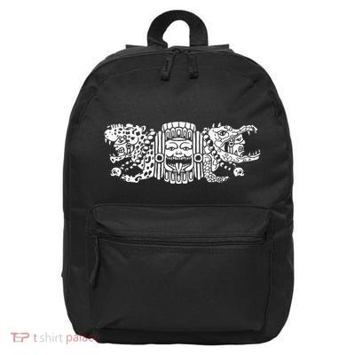 Aztec Jaguar Aztec Crocodile Mayan 16 in Basic Backpack