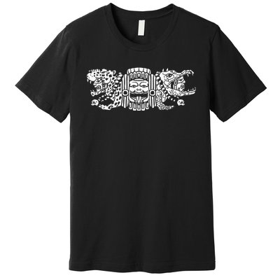 Aztec Jaguar Aztec Crocodile Mayan Premium T-Shirt