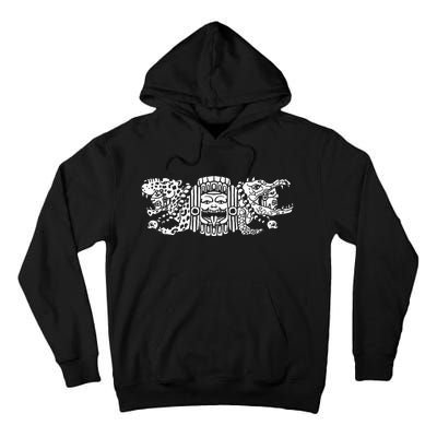 Aztec Jaguar Aztec Crocodile Mayan Tall Hoodie