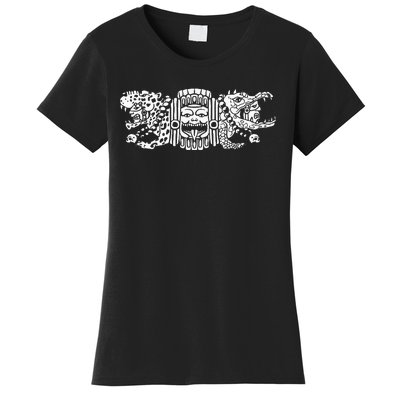 Aztec Jaguar Aztec Crocodile Mayan Women's T-Shirt