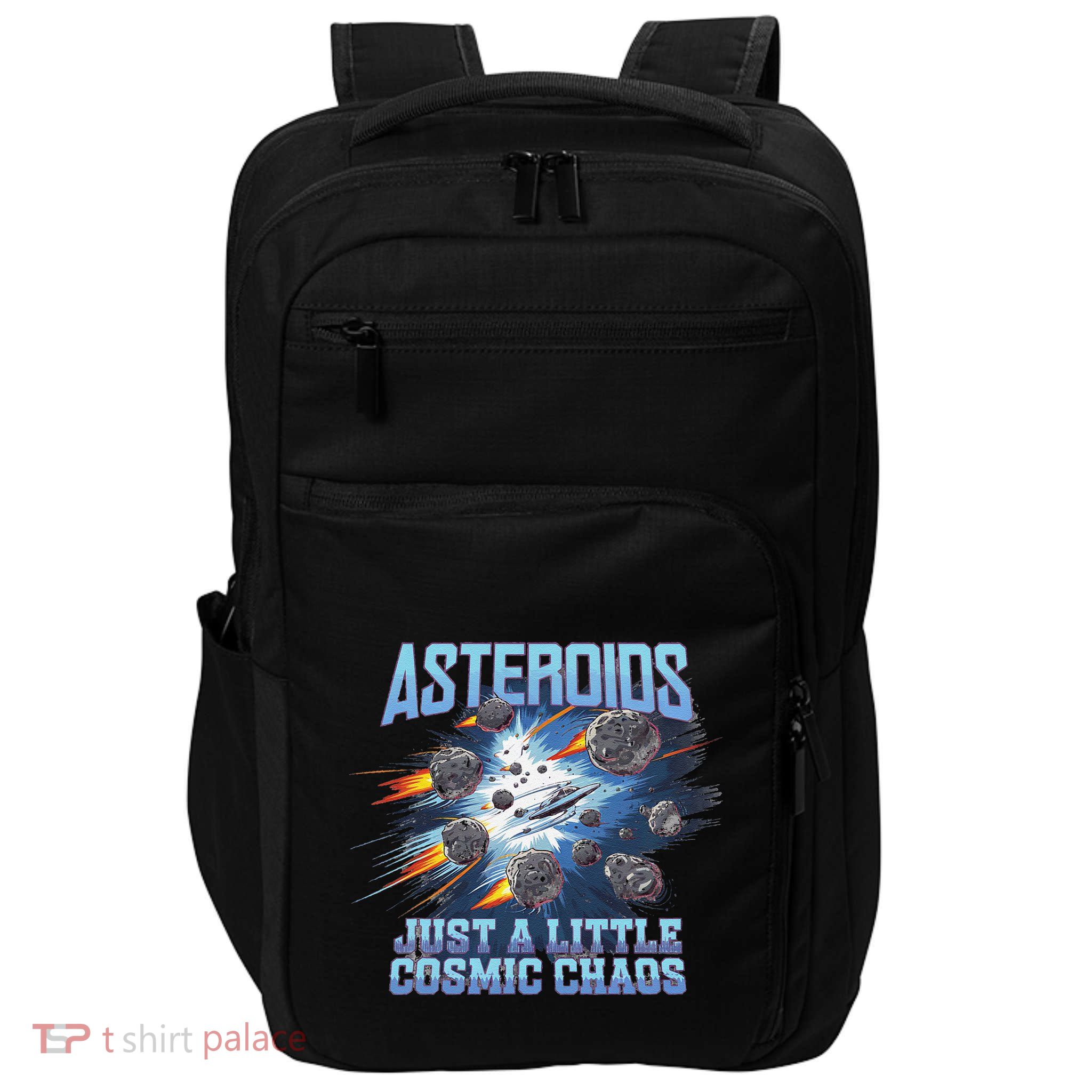 Asteroids Just A Little Cosmic Chaos Impact Tech Backpack