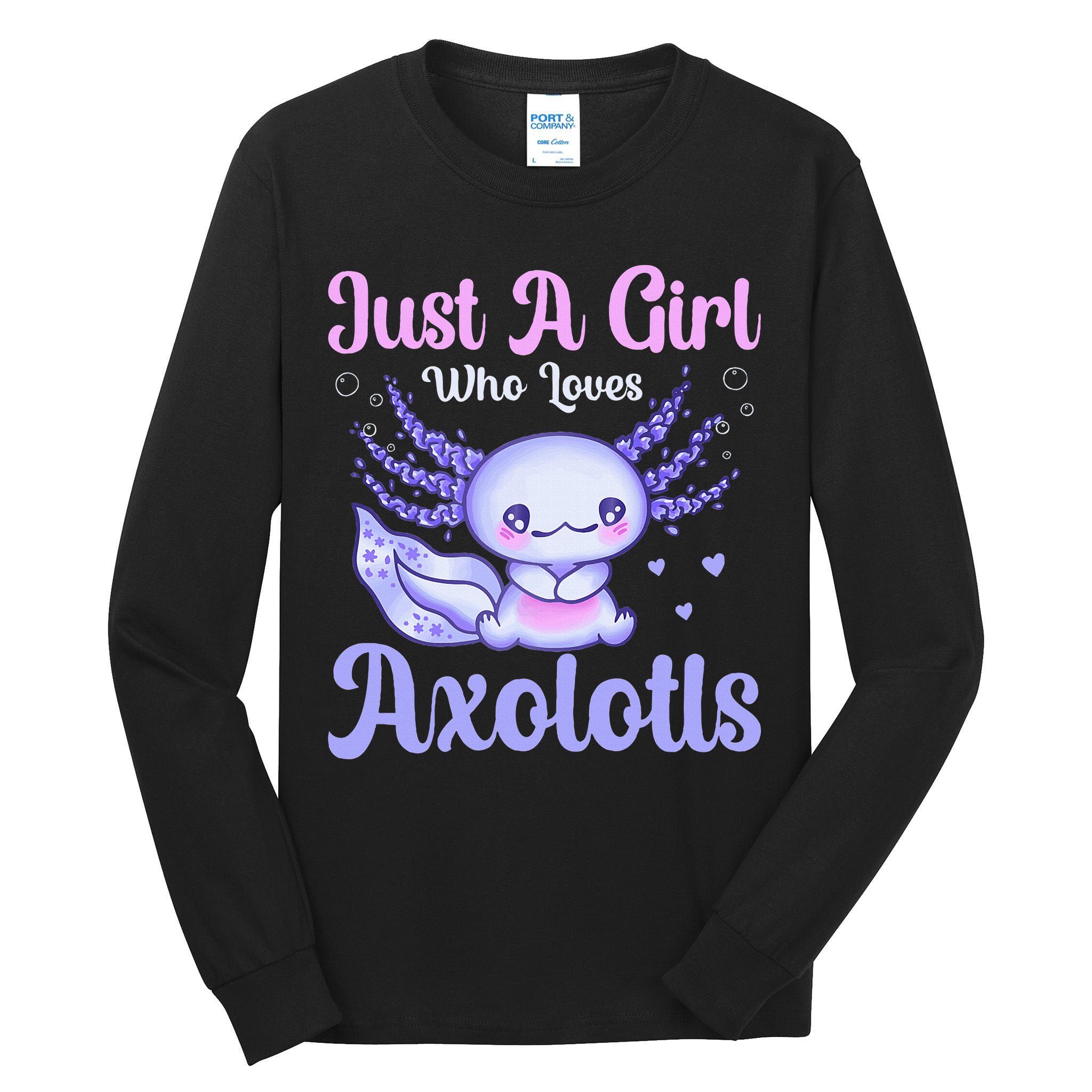 Axolotl Just a Girl Who Loves Axolotls Tall Long Sleeve T-Shirt