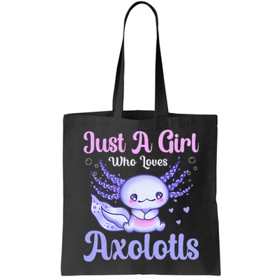 Axolotl Just a Girl Who Loves Axolotls Bag