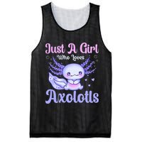 Axolotl Just a Girl Who Loves Axolotls Mesh Reversible Basketball Jersey Tank