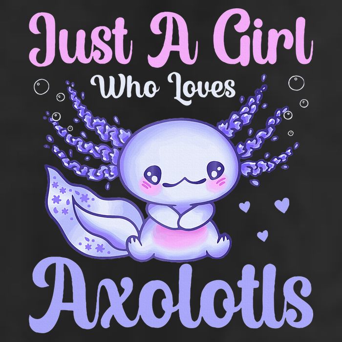 Axolotl Just a Girl Who Loves Axolotls Golf Towel