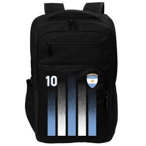 Argentinian Jersey Argentina Soccer Jersey 10 Football Fan Impact Tech Backpack