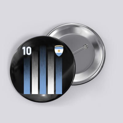 Argentinian Jersey Argentina Soccer Jersey 10 Football Fan Button