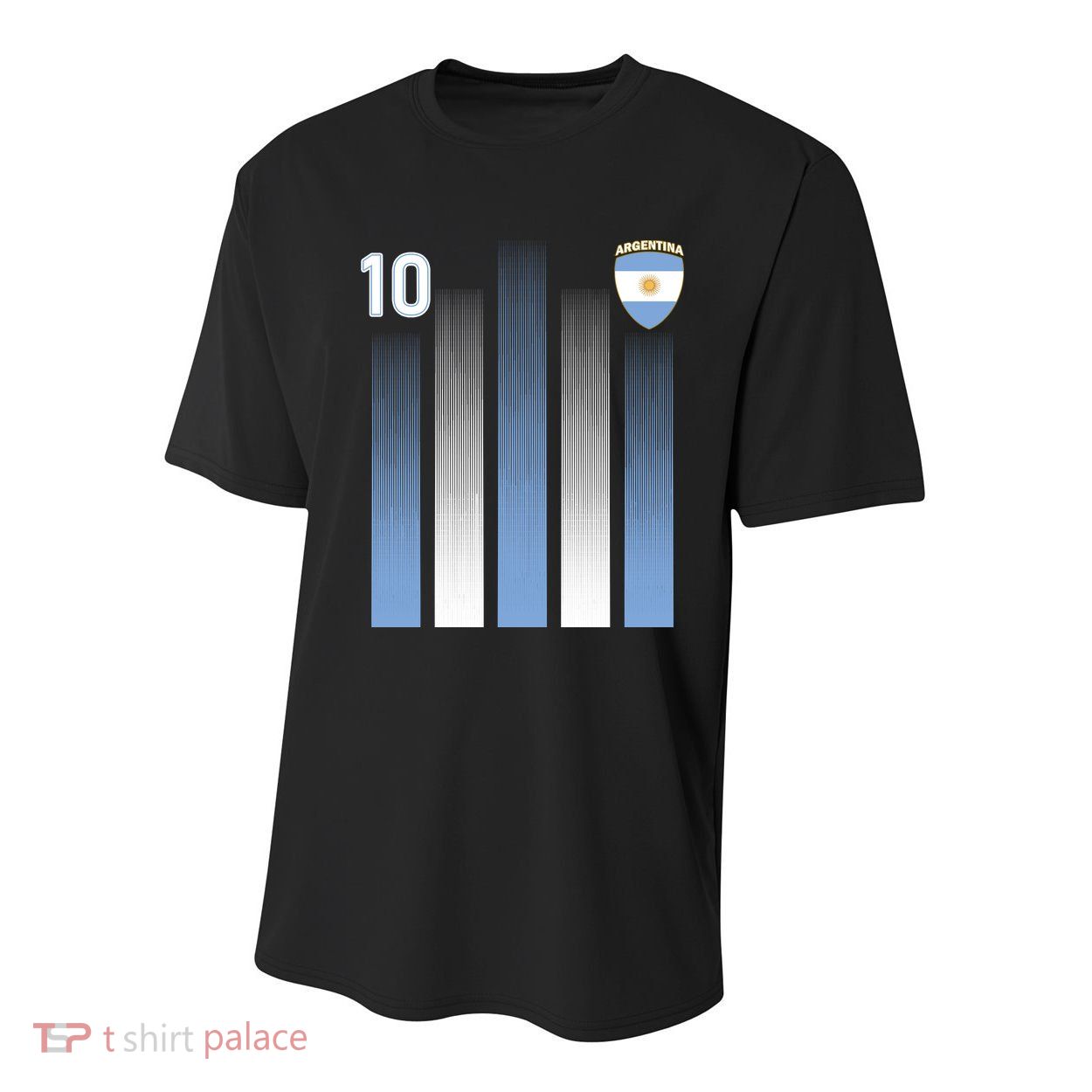Argentinian Jersey Argentina Soccer Jersey 10 Football Fan Youth Performance Sprint T-Shirt