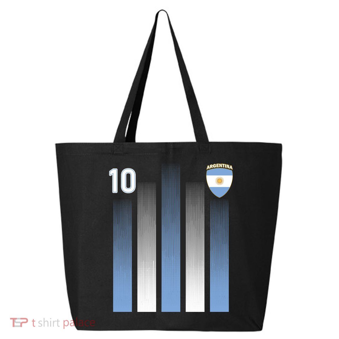 Argentinian Jersey Argentina Soccer Jersey 10 Football Fan 25L Jumbo Tote