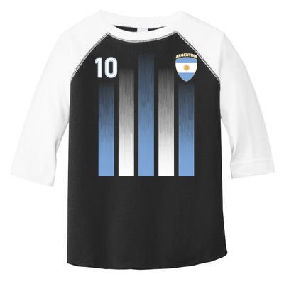 Argentinian Jersey Argentina Soccer Jersey 10 Football Fan Toddler Fine Jersey T-Shirt
