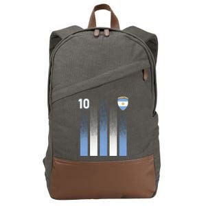 Argentinian Jersey Argentina Soccer Jersey 10 Football Fan Cotton Canvas Backpack