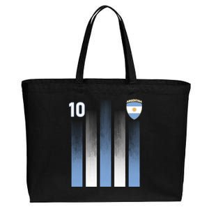 Argentinian Jersey Argentina Soccer Jersey 10 Football Fan Cotton Canvas Jumbo Tote