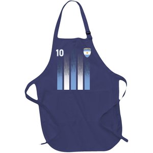 Argentinian Jersey Argentina Soccer Jersey 10 Football Fan Full-Length Apron With Pockets