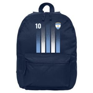 Argentinian Jersey Argentina Soccer Jersey 10 Football Fan 16 in Basic Backpack