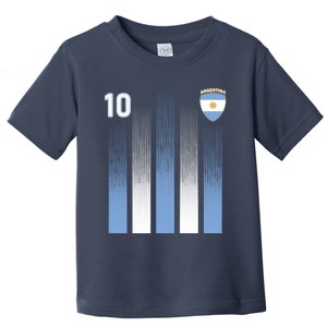 Argentinian Jersey Argentina Soccer Jersey 10 Football Fan Toddler T-Shirt