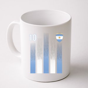 Argentinian Jersey Argentina Soccer Jersey 10 Football Fan Coffee Mug