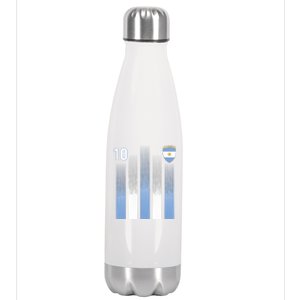 Argentinian Jersey Argentina Soccer Jersey 10 Football Fan Stainless Steel Insulated Water Bottle