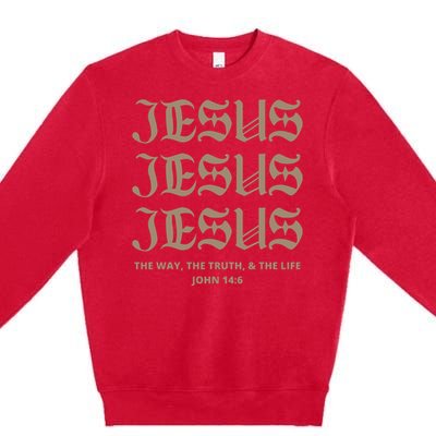 Aesthetic Jesus Premium Crewneck Sweatshirt