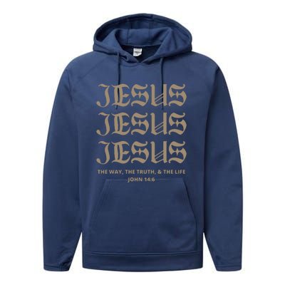 Aesthetic Jesus Performance Fleece Hoodie