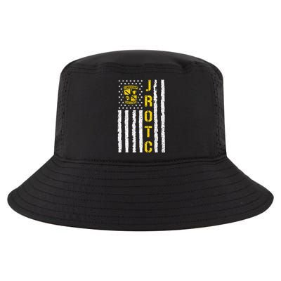 Army JROTC American Flag Junior ROTC Leadership Excellence Cool Comfort Performance Bucket Hat