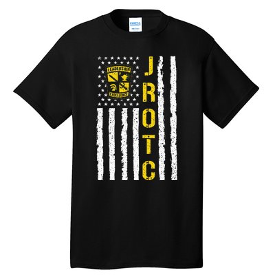 Army JROTC American Flag Junior ROTC Leadership Excellence Tall T-Shirt