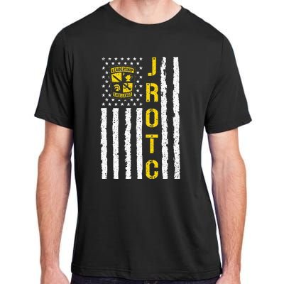 Army JROTC American Flag Junior ROTC Leadership Excellence Adult ChromaSoft Performance T-Shirt