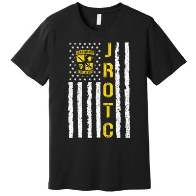 Army JROTC American Flag Junior ROTC Leadership Excellence Premium T-Shirt