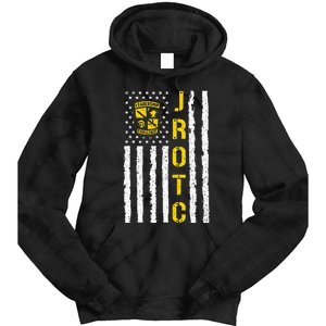 Army JROTC American Flag Junior ROTC Leadership Excellence Tie Dye Hoodie