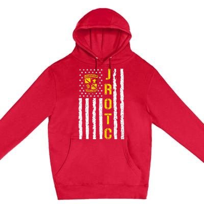 Army JROTC American Flag Junior ROTC Leadership Excellence Premium Pullover Hoodie