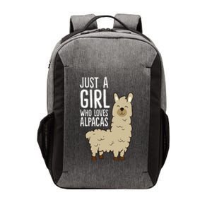 Alpaca Just a Who Loves Alpacas Vector Backpack