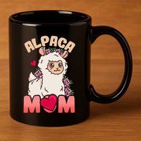 Alpaca Just A Who Loves Alpacas Alpaca Mom 11oz C Handle Ceramic Mug