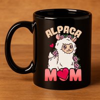 Alpaca Just A Who Loves Alpacas Alpaca Mom 11oz C Handle Ceramic Mug