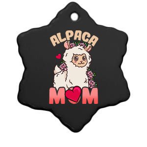 Alpaca Just A Who Loves Alpacas Alpaca Mom Ceramic Star Ornament