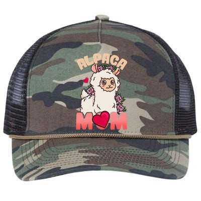 Alpaca Just A Who Loves Alpacas Alpaca Mom Retro Rope Trucker Hat Cap