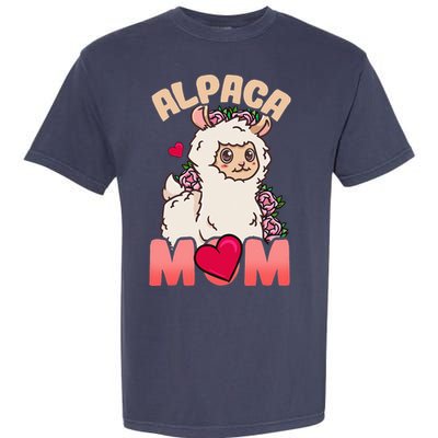 Alpaca Just A Who Loves Alpacas Alpaca Mom Garment-Dyed Heavyweight T-Shirt